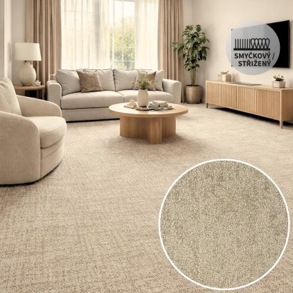 Metrážový koberec MIRIADE 33 (Šířka 4 m)