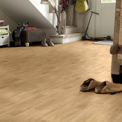 levne bytove pvc s filcem PUR pouziti obyvak detsky pokoj vzor prkna barva hneda BROTEX 33 25 interier