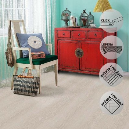 Vinylová podlaha DP 9550 Borovice islandská (Varianta Ecoline HB (Rybí kost) lepený)