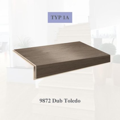 Vinylové schody OBJECTLINE 9872 Dub Toledo (Varianta Lamela Střed, 1235 x 305 mm)