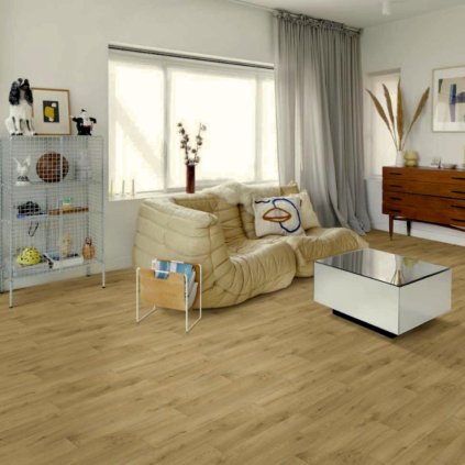 zatezove lino pvc moderni krytina pouziti byt obývák ložnice zatez 32 41 vzor prkna barva hnědá PENTAX Rondon light brown interier