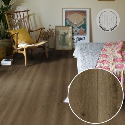 PVC podlaha ICONIK 240 Mill oak brown