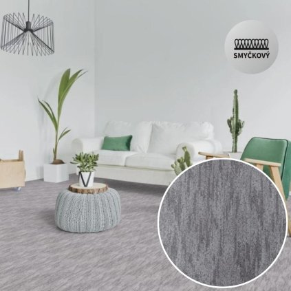 119026 koberec metraz trop sedy