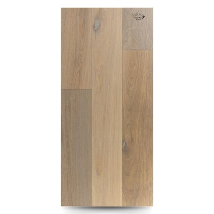 Dřevěná třívrstvá podlaha ESCO SOFT TONE 042A Smoked beige (Rozměr 14/3x190mm, Třída kvality SUPERB (střední suky))
