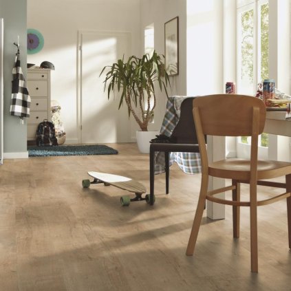 plovoucí laminátová podlaha zátěžová třída 23 31 1 lamela multiclic MEISTER LD 55 Dub karamel 6953 interier
