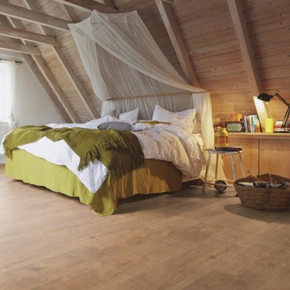 plovoucí laminátová podlaha zátěžová třída 23 31 1 lamela multiclic MEISTER LD 55 Dub anglický natur 6952 interier