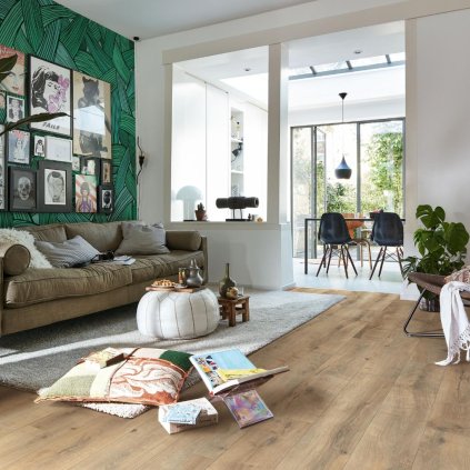 laminátová plovoucí podlaha dub laminát zátěžová třída 23 32 lamela multiclic MEISTER LD 150 Dub rozpraskaný Terra 6439 interier