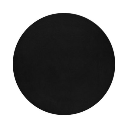 POUFFY 5100 BLACK KRUH, do obýváku, do ložnice, vysoký vlas, pod konferenční stolek