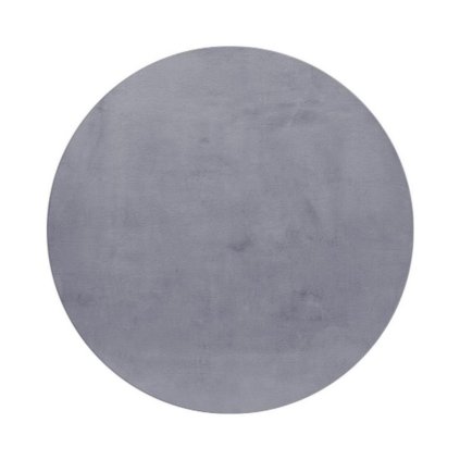POUFFY 5100 GREY KRUH, do obýváku, do ložnice, vysoký vlas, pod konferenční stolek