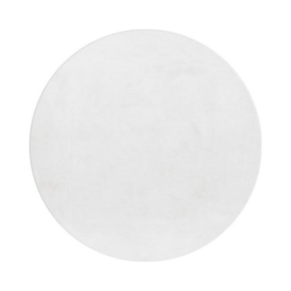 POUFFY 5100 WHITE KRUH, do obýváku, do ložnice, vysoký vlas, pod konferenční stolek