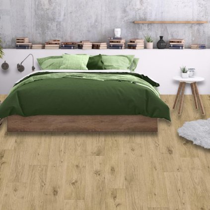 bytove pvc linoleum imitace dřeva vzor prkna barva bezova MAXIMA PLUS Ohrid Oak S53 interier