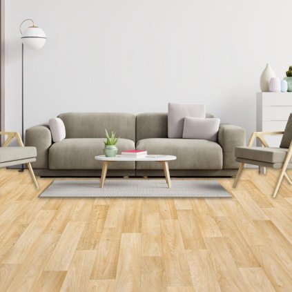 zatezove lino pvc moderni krytina pouziti kancelar prodejna butik vzor prkna barva světle hnědá STUDIO CASA Camargue 551 intereir