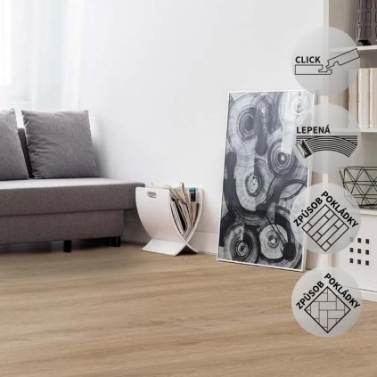 Vinylová podlaha DP 5707 Dub Monaco (Varianta Objectline Lepený)