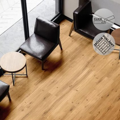 Vinylová podlaha DP 8570 Dub císařský hnědý (Varianta Easyline Click (plovoucí))