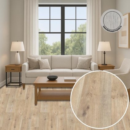 PVC podlaha G-TEX Lussac Blond 2454