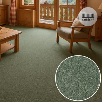 Metrážový koberec JAVA 40 Ekologické certifikace: GUT, A+, Modrý anděl, Indoor AIR GOLD
