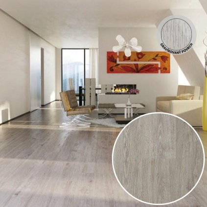VINYL LVT 1009 OAK BURGUNDY 2,5 0,55 MM 33 42 interiér