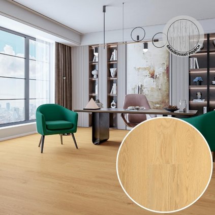VINYL LVT 1219 OAK MELBOURNE 2,5 0,55 MM 33 42 interiér