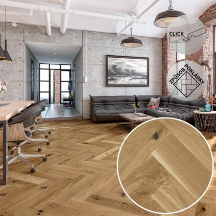 Dřevěná podlaha ARTISAN DUB BASTIA COUNTRY HERRINGBONE INTERIÉR IDEÁLNÍ DO VŠECH MÍSTNOSTÍ piktogram