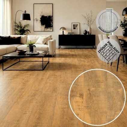 Creation 1709 Savage Oak Honey detail