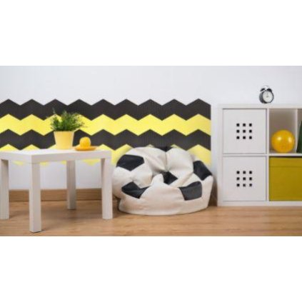 70639 ochrana sten zig zag 2 kusy cerna