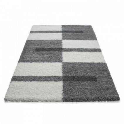 Kusový koberec Gala shaggy 2505 light grey