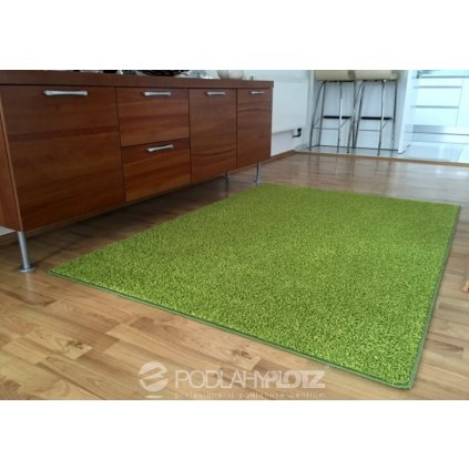 Kusový koberec Color shaggy zelená