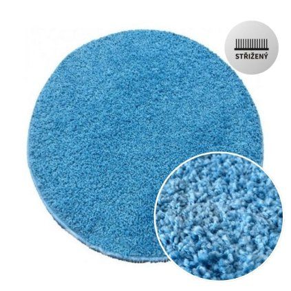 COLOR SHAGGY MODRÁ KRUH 1