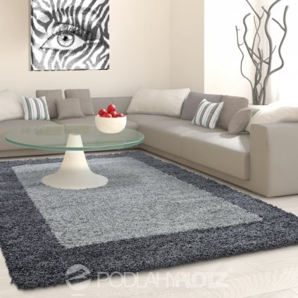 Kusový koberec LIFE SHAGGY 1503 Grey (Rozměr 80x250 cm)