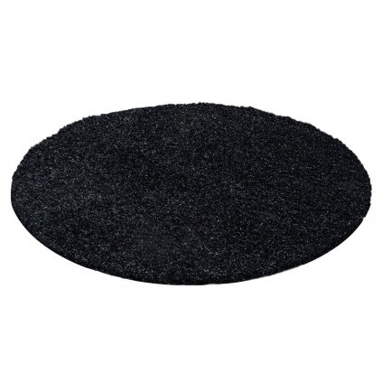 Kusový koberec LIFE SHAGGY 1500 Antracit kruh (Rozměr 80x80 cm)