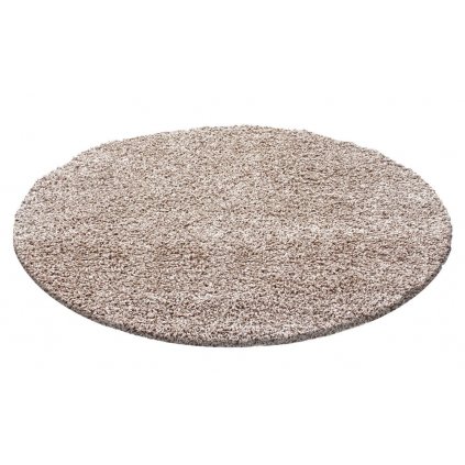 Kusový koberec LIFE SHAGGY 1500 Beige kruh (Rozměr 80x80 cm)