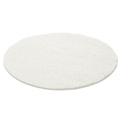 Kusový koberec LIFE SHAGGY 1500 Cream kruh (Rozměr 80x80 cm)