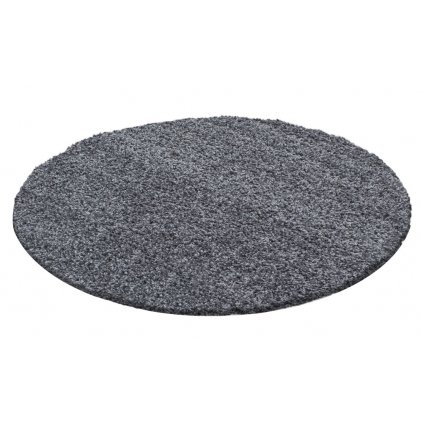 Kusový koberec LIFE SHAGGY 1500 Grey kruh (Rozměr 80x80 cm)
