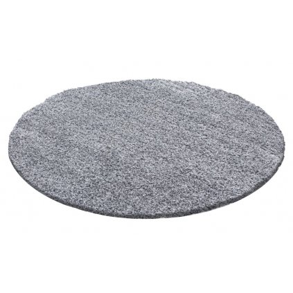 Kusový koberec LIFE SHAGGY 1500 Light grey kruh (Rozměr 80x80 cm)