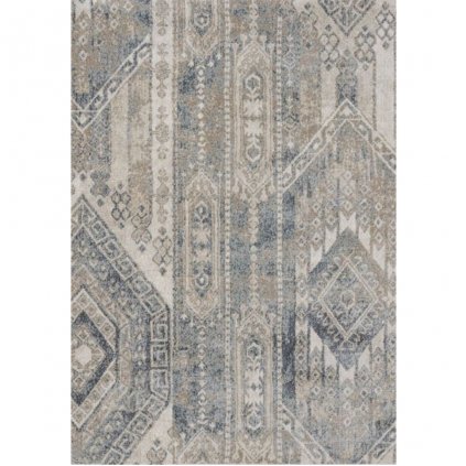 Kusový koberec Sintelon PALERMO 01 KWK (Rozměr 80x150 cm), designový, s třásněmi, do obýváku, pod konferenční stolek, moderní