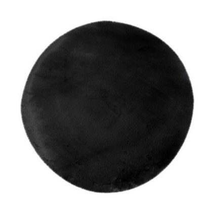 HEAVEN 800 BLACK KRUH, černý kruhový koberec, pod konferenční stolek