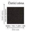 Čistící zóna metráž rohož použití bytové komerční barva hnědá STRIPO 5158 rozměr