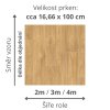 zatezovy vinyl v metrazi pvc odolne prakticke pouziti skoly byty dekor prkna barva svetle hneda EXTREMTEX 33 53 rozmer