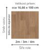 zatezove pvc lino kvalitni snadna udrzba filcovy podklad vzor prkna povrchova uprava PUR barva hneda VIVATEX 33 62 rozmer