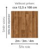 levne bytove pvc lino snadna udrzba vzor prkna povrchova uprava PUR barva hneda AVROTEX 33 13 rozmer