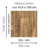 podlaha pvc zatezove komercni lehky prumysl vzor prkna sire 3m 4m barva hneda bezova AMBIENT Havana Oak 669D rozměr