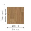 linoleum s filcem pvc trida zateze 32 41 vzor dřevo prkna pouziti ložnice obývák barva hneda Iconik 280T Fumed oak light brown rozměr
