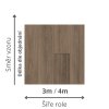linoleum s filcem pvc trida zateze 32 41 vzor dřevo prkna pouziti ložnice obývák barva hneda seda Iconik 280T Ancares oak plank grey rozměr
