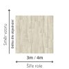 linoleum s filcem pvc trida zateze 32 41 vzor dřevo prkna pouziti ložnice obývák barva seda bezova Iconik 280T Apunara oak white rozměr
