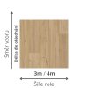 linoleum s filcem pvc trida zateze 32 41 vzor dřevo prkna pouziti ložnice obývák barva bezova Iconik 280T Fumed oak soft beige rozměr