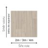 linoleum s filcem pvc trida zateze 32 41 vzor dřevo prkna pouziti ložnice obývák barva bezova seda Iconik 280T Fumed oak grey beige rozměr