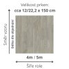 pvc lino s filcem zátěžové odolné vzor prkna sire 4m 5m barva bezova seda NOVATEX 33 33 rozměr