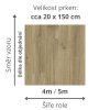 pvc lino s filcem zátěžové odolné vzor prkna sire 4m 5m barva hneda NOVATEX 33 31 rozměr