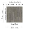 pvc lino s filcem zátěžové odolné vzor prkna sire 4m 5m barva seda hneda NOVATEX 33 34 rozměr