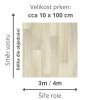 pvc podlaha vzor prkna povrchova uprava PUR třída zátěže 23 31 41 POLARIS Natural Oak 160S rozměr